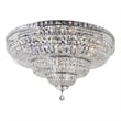 CWI Lighting Stefania 21 Light Metal Bowl Flush Mount in Chrome