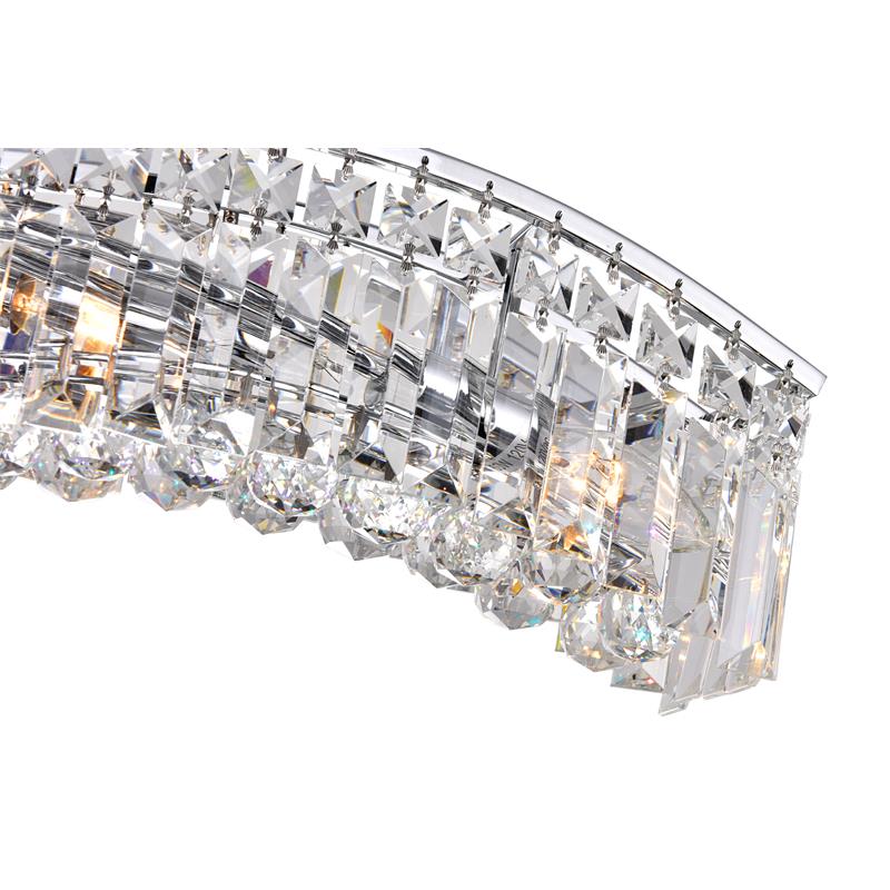 CWI Lighting Glamorous 5 Light Down Transitional Metal Chandelier in Chrome