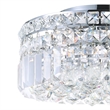 CWI Lighting Colosseum 4 Light Transitional Metal Flush Mount in Chrome