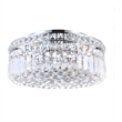CWI Lighting Colosseum 4 Light Metal Indoor Flush Mount in Chrome