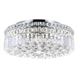CWI Lighting Colosseum 5 Light Metal Indoor Flush Mount in Chrome