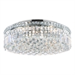 CWI Lighting Colosseum 8 Light Metal Indoor Flush Mount in Chrome