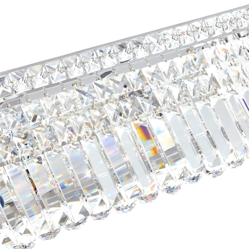 CWI Lighting Colosseum 6 Light Transitional Metal Vanity Light in Chrome