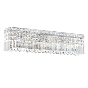 CWI Lighting Colosseum 6 Light Transitional Metal Vanity Light in Chrome