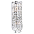 CWI Lighting Colosseum 2 Light Transitional Metal Bathroom Sconce in Chrome
