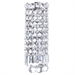 CWI Lighting Colosseum 2 Light Transitional Metal Bathroom Sconce in Chrome