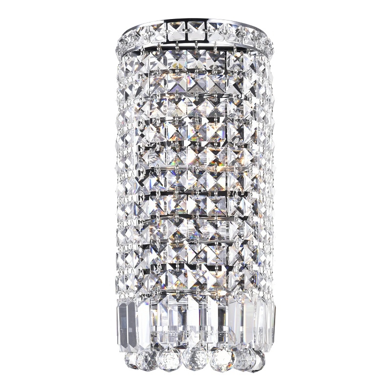 CWI Lighting Colosseum 4 Light Transitional Metal Bathroom Sconce in Chrome