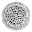 CWI Lighting Colosseum 10 Light Metal Indoor Flush Mount in Chrome