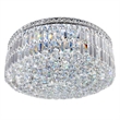 CWI Lighting Colosseum 10 Light Metal Indoor Flush Mount in Chrome