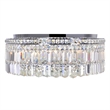 CWI Lighting Colosseum 10 Light Metal Indoor Flush Mount in Chrome