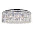 CWI Lighting Colosseum 10 Light Metal Indoor Flush Mount in Chrome