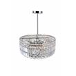 CWI Lighting Colosseum 8 Light Down Transitional Metal Chandelier in Chrome