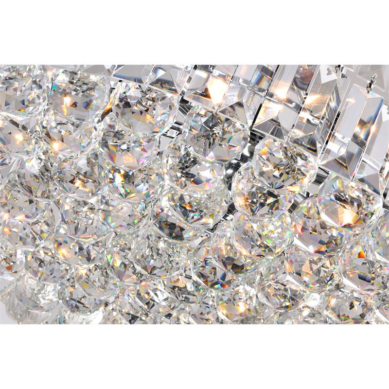 CWI Lighting Colosseum 8 Light Down Transitional Metal Chandelier in Chrome