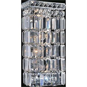 CWI Lighting Colosseum 4 Light Transitional Metal Bathroom Sconce in Chrome