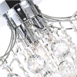 CWI Lighting Princess 3 Light Transitional Metal Flush Mount in Chrome