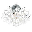 CWI Lighting Princess 4 Light Transitional Metal Flush Mount in Chrome