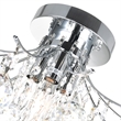 CWI Lighting Princess 4 Light Transitional Metal Flush Mount in Chrome