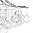 CWI Lighting Princess 6 Light Transitional Metal Flush Mount in Chrome