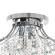 CWI Lighting Princess 6 Light Transitional Metal Flush Mount in Chrome