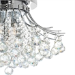 CWI Lighting Princess 6 Light Transitional Metal Flush Mount in Chrome