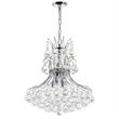 CWI Lighting Princess 8 Light Down Transitional Metal Chandelier in Chrome