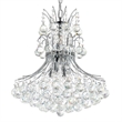CWI Lighting Princess 8 Light Down Transitional Metal Chandelier in Chrome