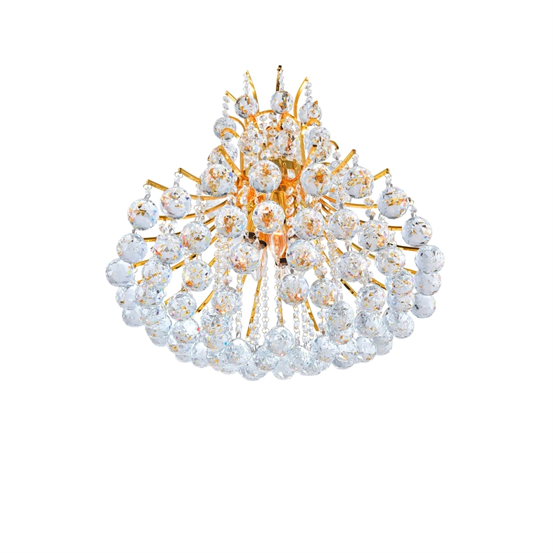 CWI Lighting Princess 8 Light Down Transitional Metal Chandelier in Gold