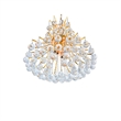 CWI Lighting Princess 8 Light Down Transitional Metal Chandelier in Gold