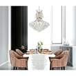 CWI Lighting Princess 10 Light Down Transitional Metal Chandelier in Chrome