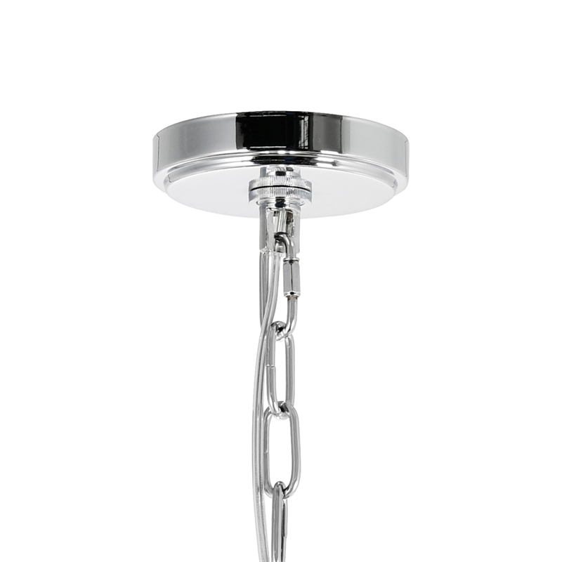 CWI Lighting Princess 10 Light Down Transitional Metal Chandelier in Chrome