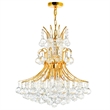 CWI Lighting Princess 10 Light Down Transitional Metal Chandelier in Gold