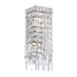 CWI Lighting Colosseum 2 Light Transitional Metal Wall Sconce in Chrome