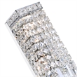 CWI Lighting Colosseum 2 Light Transitional Metal Wall Sconce in Chrome