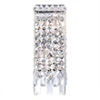 CWI Lighting Colosseum 2 Light Transitional Metal Wall Sconce in Chrome