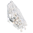 CWI Lighting Colosseum 4 Light Transitional Metal Wall Sconce in Chrome