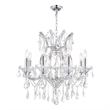 CWI Lighting Maria Theresa 9 Light Up Traditional Metal Chandelier in Chrome