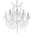 CWI Lighting Maria Theresa 13 Light Up Traditional Metal Chandelier in Chrome