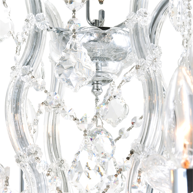 CWI Lighting Maria Theresa 13 Light Up Traditional Metal Chandelier in Chrome