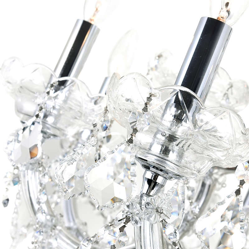 CWI Lighting Maria Theresa 13 Light Up Traditional Metal Chandelier in Chrome