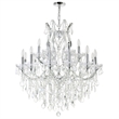 CWI Lighting Maria Theresa 19 Light Up Traditional Metal Chandelier in Chrome