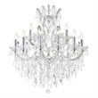 CWI Lighting Maria Theresa 19 Light Up Traditional Metal Chandelier in Chrome