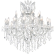 CWI Lighting Maria Theresa 25 Light Up Traditional Metal Chandelier in Chrome