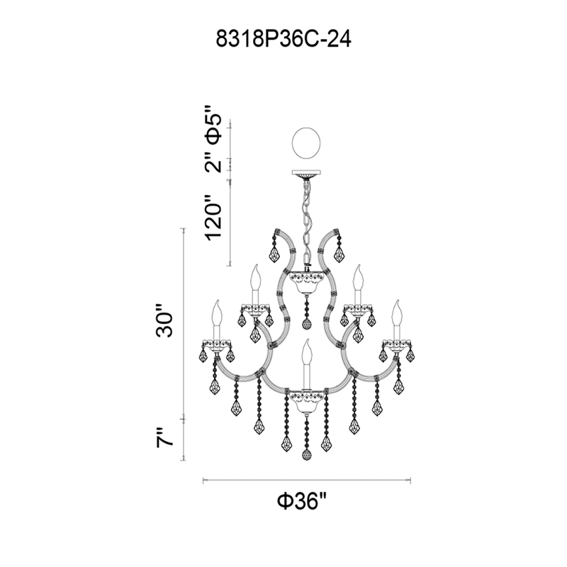 CWI Lighting Maria Theresa 25 Light Up Traditional Metal Chandelier in Chrome