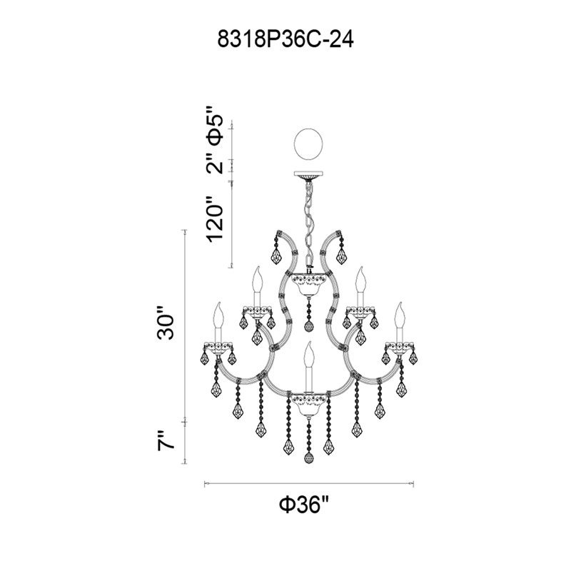 CWI Lighting Maria Theresa 25 Light Up Traditional Metal Chandelier in Chrome