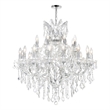 CWI Lighting Maria Theresa 25 Light Up Traditional Metal Chandelier in Chrome