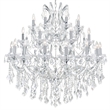 CWI Lighting Maria Theresa 33 Light Up Traditional Metal Chandelier in Chrome