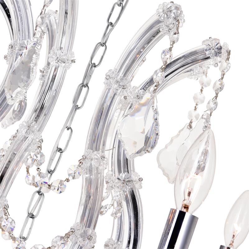 CWI Lighting Maria Theresa 33 Light Up Traditional Metal Chandelier in Chrome