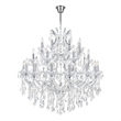 CWI Lighting Maria Theresa 33 Light Up Traditional Metal Chandelier in Chrome