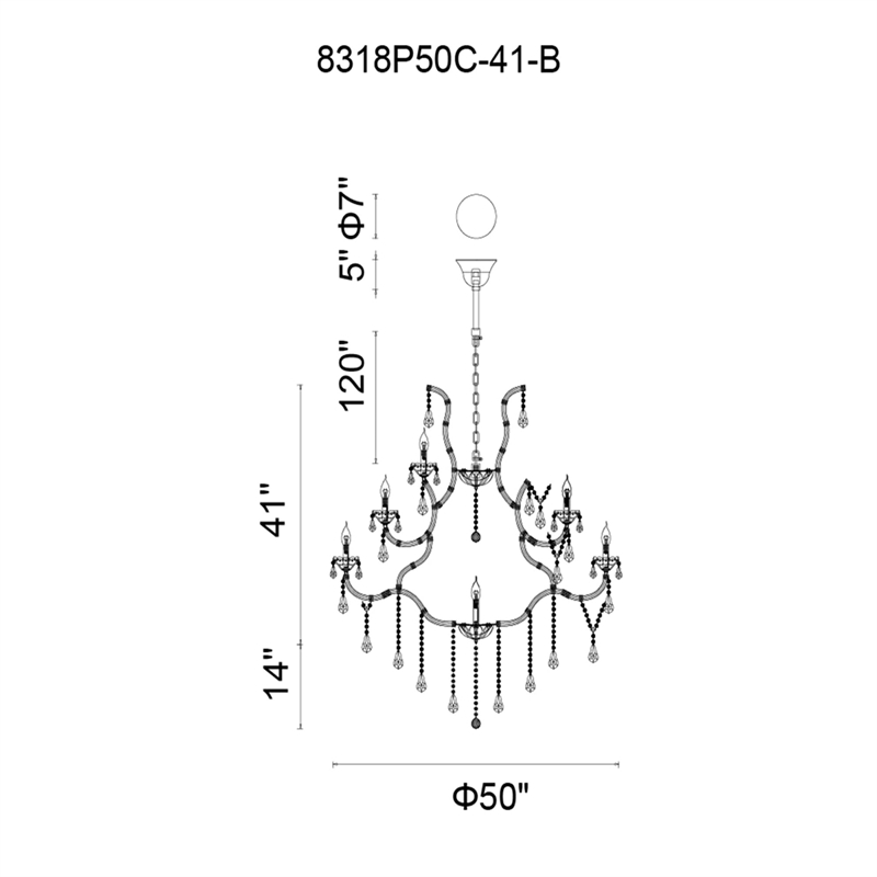 CWI Lighting Maria Theresa 41 Light Up Traditional Metal Chandelier in Chrome