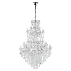 CWI Lighting Maria Theresa 84 Light Up Traditional Metal Chandelier in Chrome